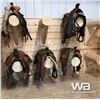 Image 5 : (2) HAND MADE SPRUCE SADDLE RACKS