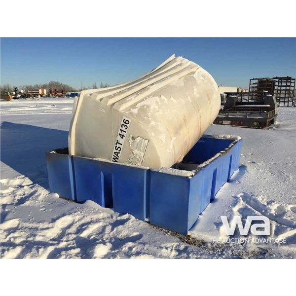 POLY STORAGE TANK WITH CONTAINMENT TUB
