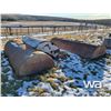 Image 6 : (3) 1/2 TANK STEEL WATER TROUGHS