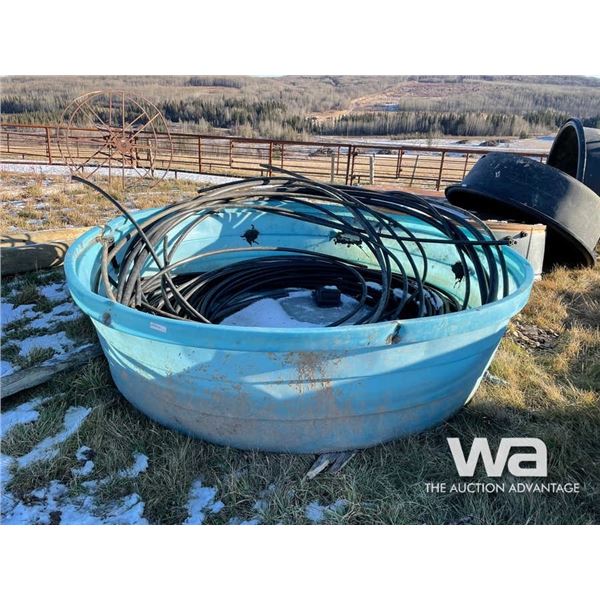 BLUE POLY ROUND WATER TROUGH