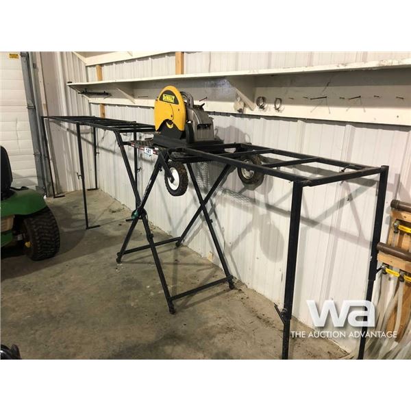 PORTABLE SAW TABLE & 14" DEWALT CUT-OFF SAW