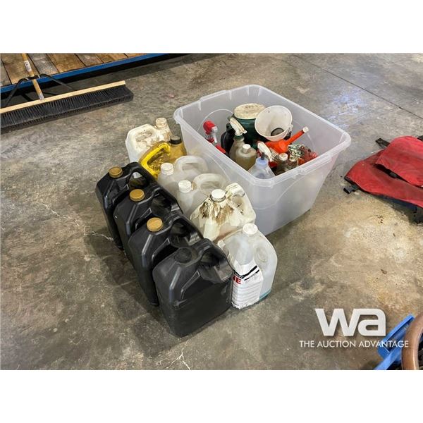 5W-30 MOTOR OIL, FUNNELS & OTHER LIQUIDS