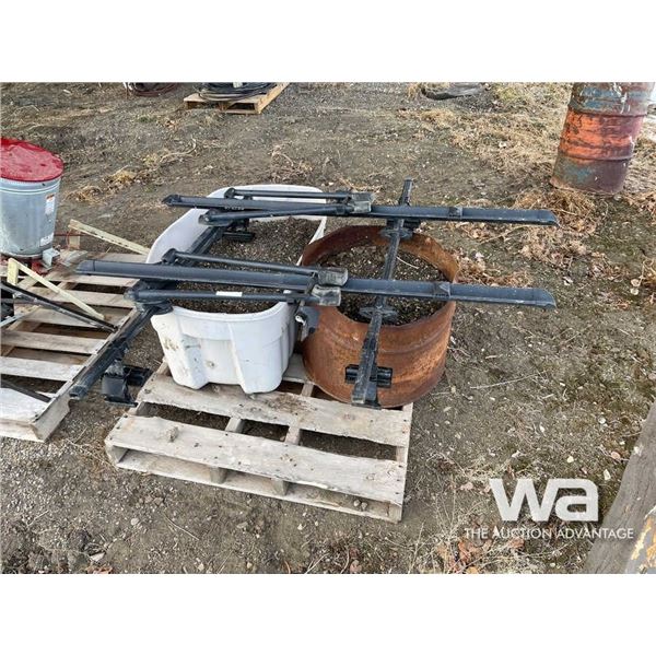 ROOF RACK & TUBS OF GRAVEL