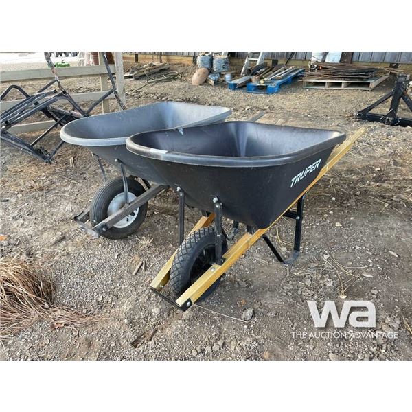 (2) WHEEL BARROWS
