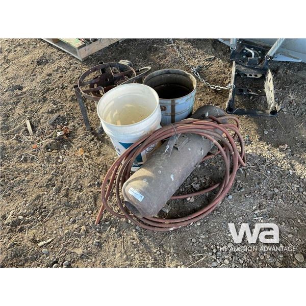 STEAM HEATER, PROPANE BURNER & PAIL