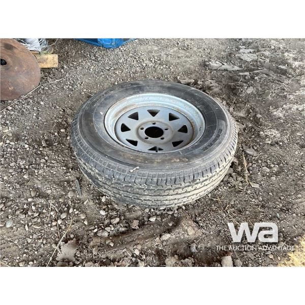 ANGLER ST205/75R15 TRAILER TIRE & RIM