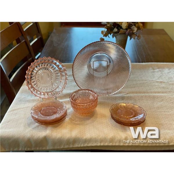 PINK DEPRESSION GLASS