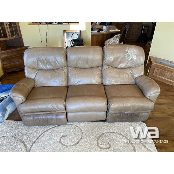 3 PIECE LEATHER RECLINING SET