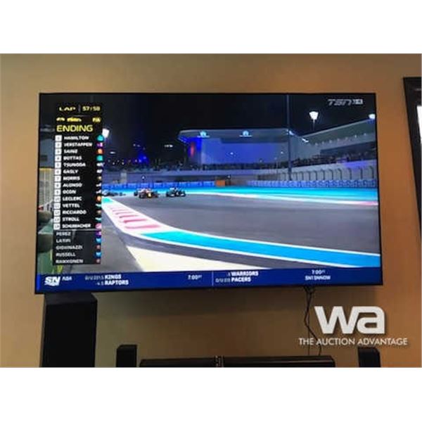 75" SAMSUNG TV with WALL MOUNT & SOUND SYSTEM