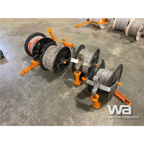 (4) ELECTRIC FENCE REELS