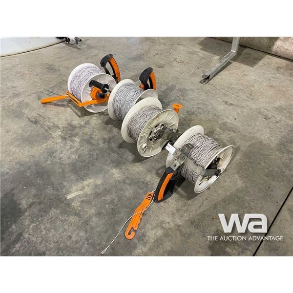 (4) ELECTRIC FENCE REELS