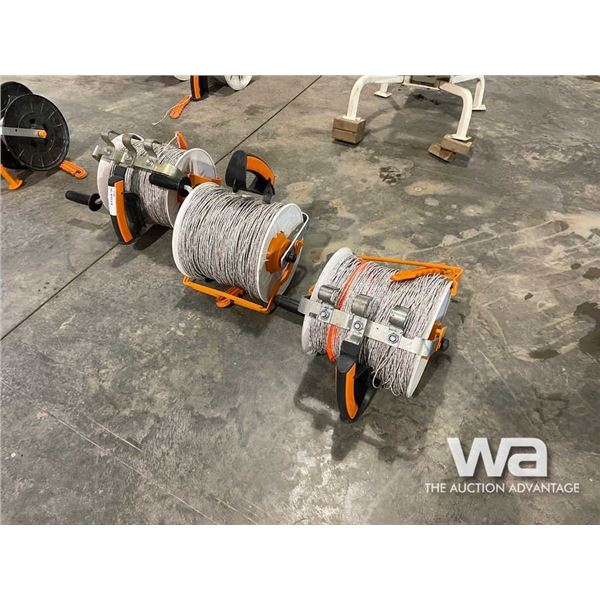 (3) ELECTRIC FENCE REELS