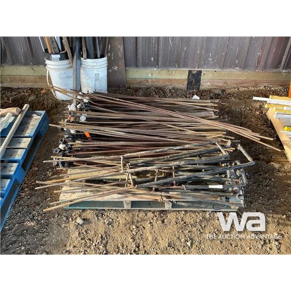 QTY OF METAL FENCE POST