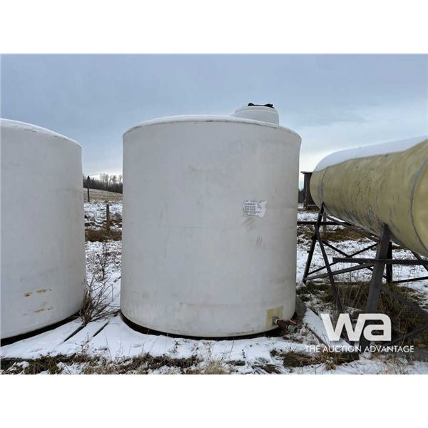 12,000 L WHITE POLY TANK