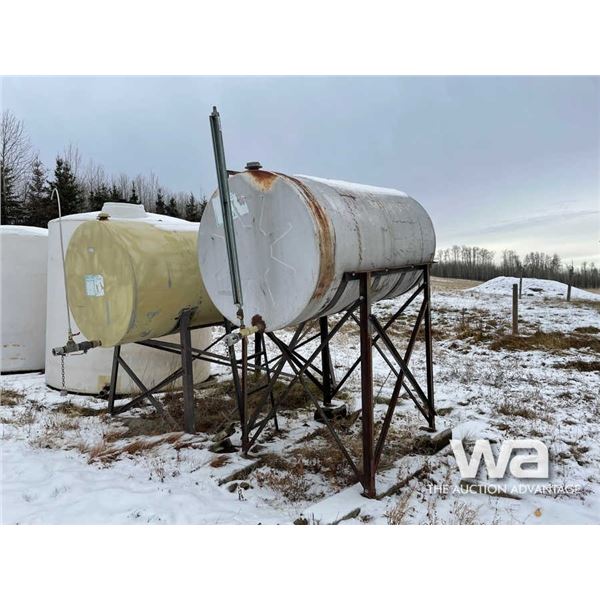 500 GAL. STEEL TANK & STAND