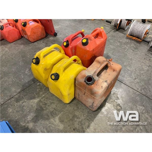 (5) GAS/DIESEL JERRY CANS