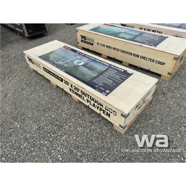 TMG 20 X 20 FT.OUTDOOR DOG KENNEL