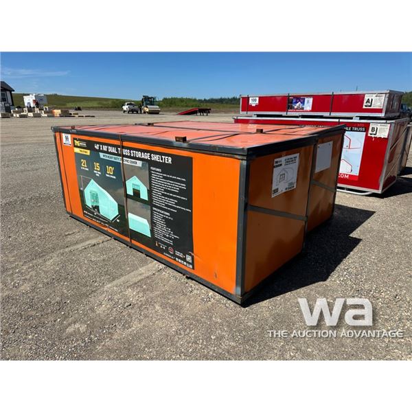 (UNUSED) TMG 40X60 FT. DBL TRUSS STORAGE SHELTER