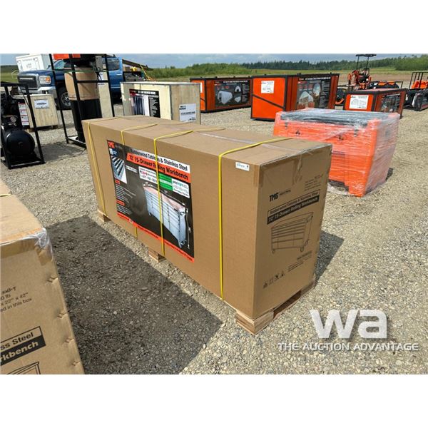 TMG 72 IN. 15 DRAWER ROLLING WORKBENCH