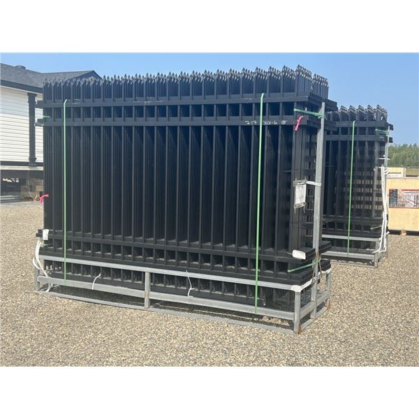 QTY OF 30 GM 10 X 7 FT. POWDERED COATED FENCING