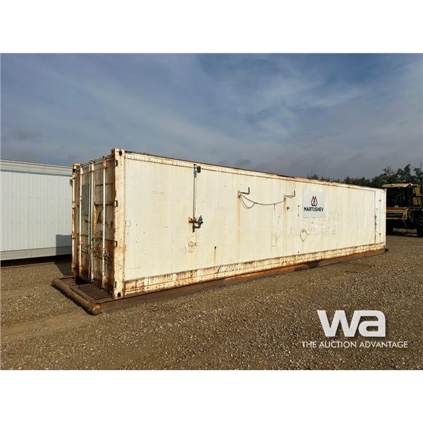 8 X 40 FT. SHIPPING CONTAINER/TOOL CRIB