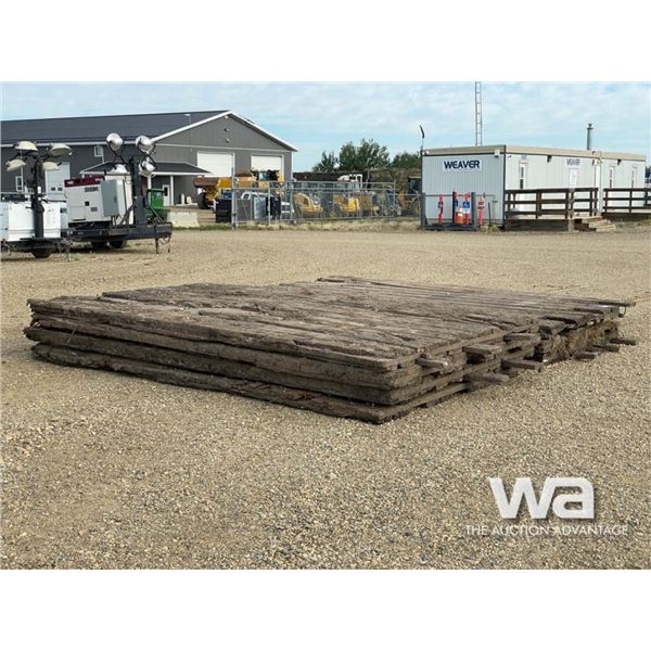 (7) USED 7X14 FT. WOOD MATS