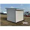 Image 4 : 8 X 8 FT. STORAGE SHED ON SKIDS