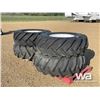 Image 1 : (4) 18.4-26 B.F.GOODRICH SILVERTOWN TIRES & RIMS