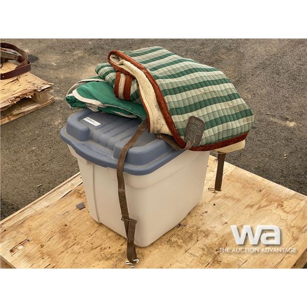 MISC. HORSE TACK & (2) HORSE BLANKETS