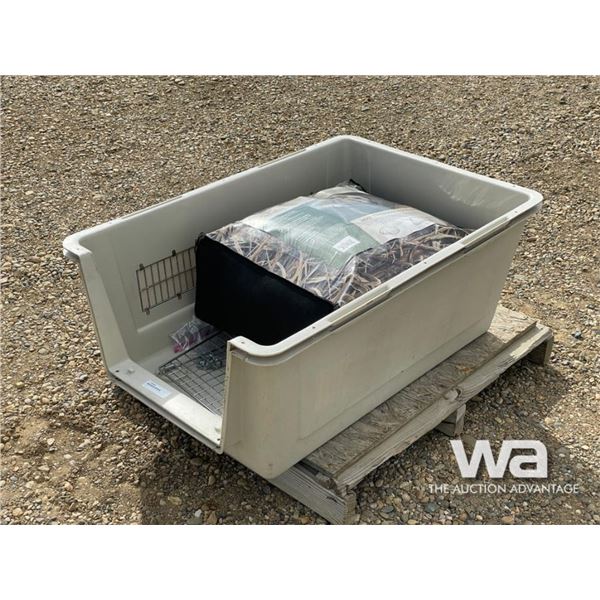 LARGE DOG KENNEL & DOG BED