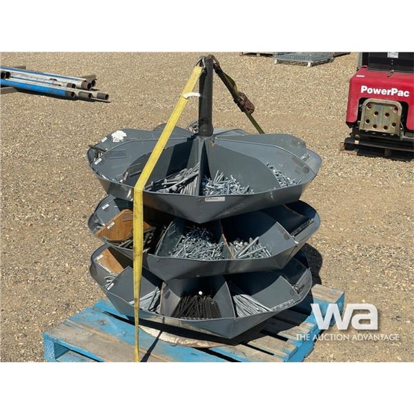 3 TIER 4 FT. ROTATING BOLT BIN