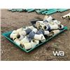 Image 8 : 6 IN. PLASTIC PIPE W/ ELBOWS & CONNECTORS