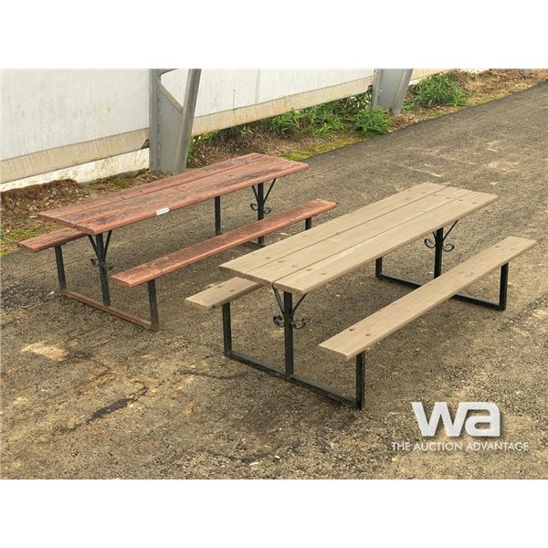 (2) KIDS PICNIC TABLES