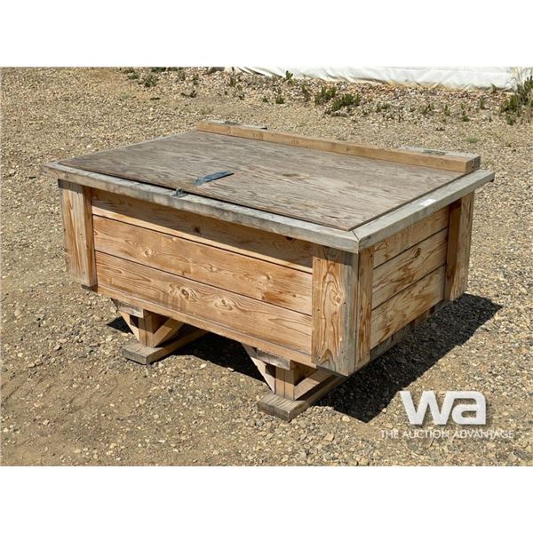 WOODEN CRATE OF MISC. SHOP TOOLS