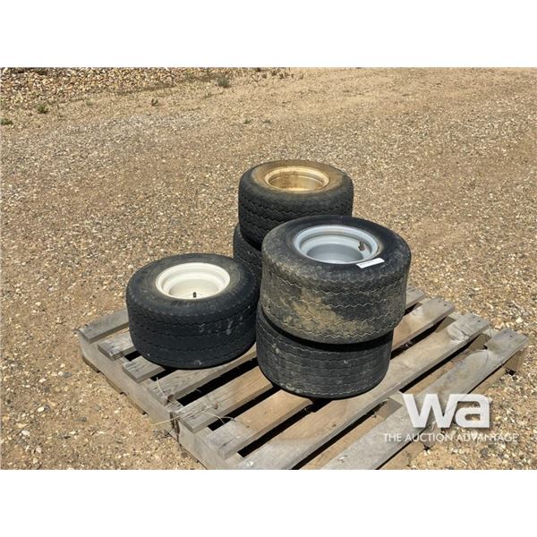 (5) 18X8.50-8 GOLF CART TIRE & RIMS