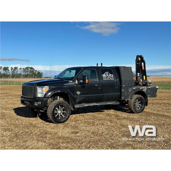 2013 FORD F-350 LARIAT CREW CAB BOOM TRUCK