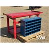 Image 2 : 5 X 2.5 FT WORKBENCH WITH TOOL STORAGE SHELF