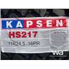 Image 5 : (8) KAPSEN 11R24.5 16PR TRUCK TIRES