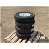 Image 4 : (4) GRIZZLY ST225/75R15 TRAILER TIRES & RIMS