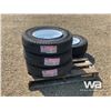 Image 4 : (4) GRIZZLY ST225/75R15 TRAILER TIRES & RIMS