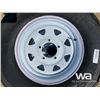 Image 6 : (4) GRIZZLY ST225/75R15 TRAILER TIRES & RIMS