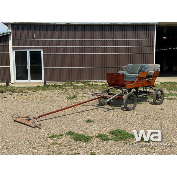 GUSTAV TODT ANTIQUE HORSE DRAWN CARRIAGE WAGON