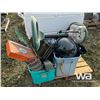 Image 6 : COOLER W/ MISC CAMPING ACCESSORIES