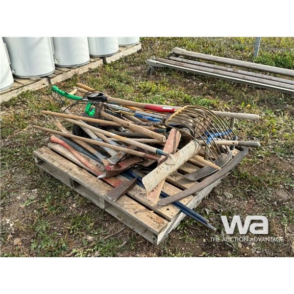 SHOVELS, RAKES, AXES