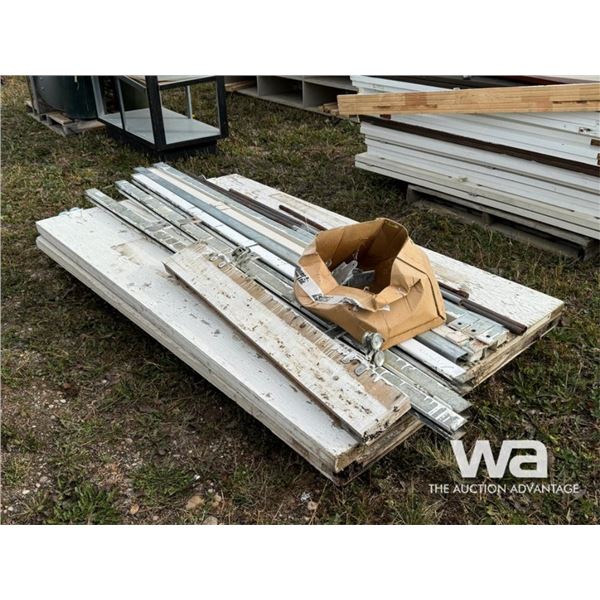 WOODEN SLIDING DOOR W/ HINGES