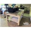 Image 3 : SHOP TABLE ON WHEELS, (2) CONTAINERS OF SCREWS