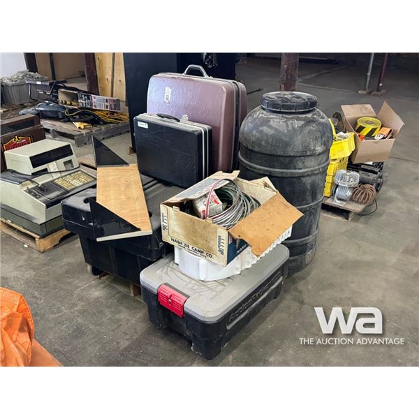 STORAGE TOOL BOX, LUGGAGE, MISC. TOOLS
