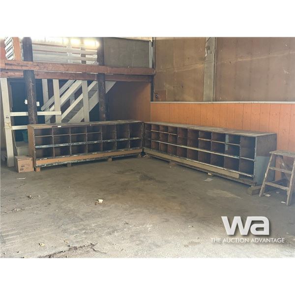 MULTI COMPARTMENT STORAGE SHELVES