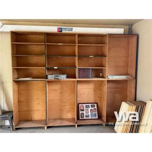 WOOD SHELVING