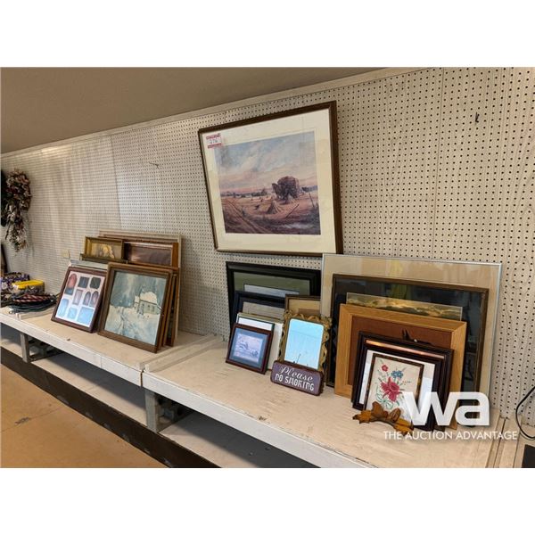 QTY OF PICTURES, PAINTINGS & FRAMES